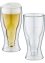 Souprava dvoustenných sklenic ve tvaru lahví od piva (2 ks), bpc living bonprix collection