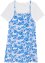 Dívčí tričko + žerzejové šaty (2dílná souprava), bpc bonprix collection
