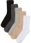 Ponožky (5 párů) s organickou bavlnou a copánkovým vzorem, bpc bonprix collection