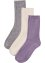 Ponožky na doma (3 páry) se strukturovaným vzorem, bpc bonprix collection
