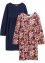 Dívčí žerzejové šaty s květinovým potiskem (2 ks v balení), bpc bonprix collection