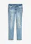 Džíny s potiskem, Straight, Mid Waist, bonprix
