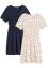 Dívčí žerzejové šaty z organické bavlny (2 ks), bpc bonprix collection