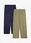 7/8 kalhoty, High Waist (2 ks v balení), bonprix