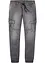 Džíny z teplákoviny Regular Fit, s cargo kapsami, Straight, bonprix