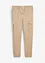 Slim Fit strečové kalhoty bez zapínání a s cargo kapsami, Straight, bonprix
