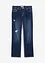 Džíny Straight, Mid Waist, zkrácená délka, bonprix