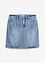 Džínová sukně Mid Waist, Low Stretch, bonprix