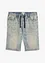 Lehké džínové bermudy bez zapínání Slim Fit, bonprix