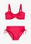 Balkonetové bikiny z lesklého materiálu (2dílná souprava), bonprix