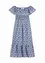 Boho midi šaty s výstřihem Carmen, z lehké bavlny, bonprix