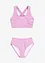 Žebrované bikiny s podprsenkovým topem (2dílná souprava), bonprix