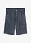 Dlouhé cargo šortky z kambriku, Regular Fit, bonprix