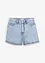 Džínové šortky High Waist, nízký podíl streče, bonprix
