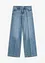 Džíny Wide Leg, Mid Waist, Low Stretch, Full Length, bonprix