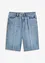 Džínové bermudy Mid Waist, Low Stretch, bonprix