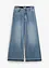 Džíny Wide Leg, High Waist, zkrácené, bonprix