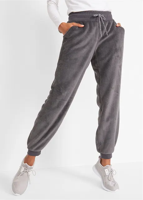 Joggingové kalhoty s náplety, bonprix