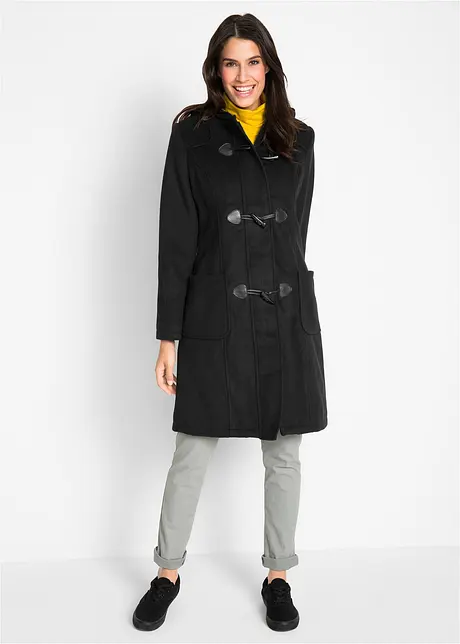 Vlněný kabát Dufflecoat, bonprix