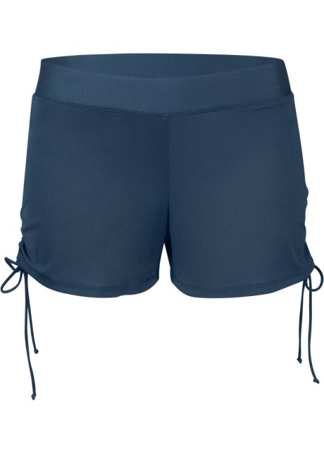 suffer calligraphy community Sportovní krátké bikinové šortky s elastickým pasem a postranními  tkaničkami - tmavě modrá