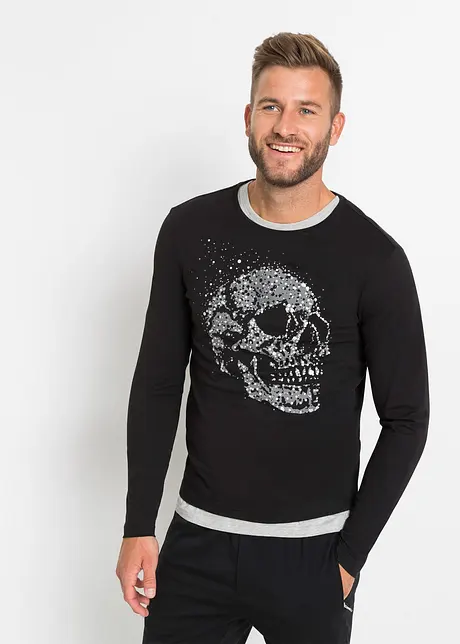 Triko s dlouhým rukávem, Slim Fit, RAINBOW