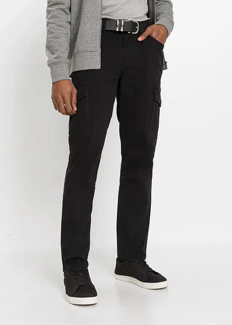 Strečové cargo kalhoty Slim Fit, Straight, bonprix