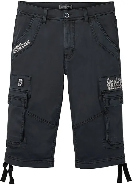 Dlouhé bermudy s cargo kapsami, Regular Fit, bonprix