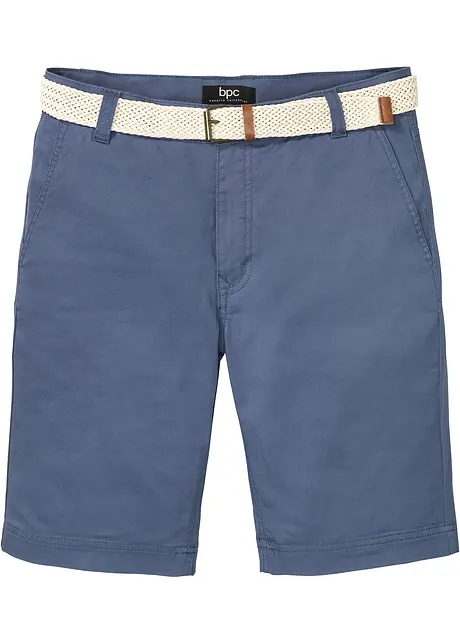 Strečové chino kalhoty s páskem, Regular Fit, bonprix