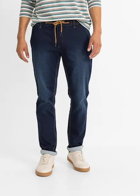 Teplákové džíny bez zapínání, Regular Fit Tapered, John Baner JEANSWEAR