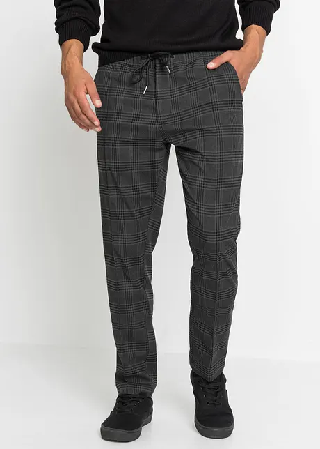Kalhoty ve vlněném vzhledu, s pohodlnou pasovkou, Regular Fit, bonprix