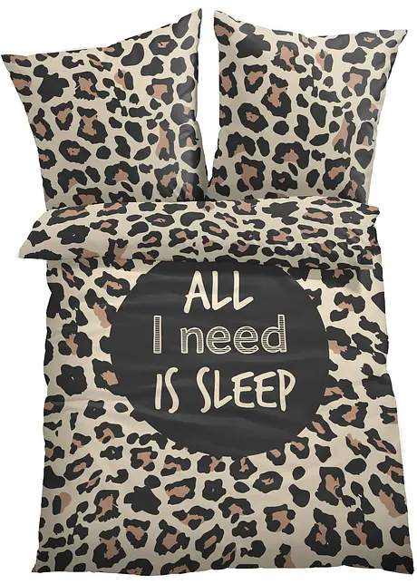 Oboustranné povlečení s leopardím vzorem, bpc living bonprix collection