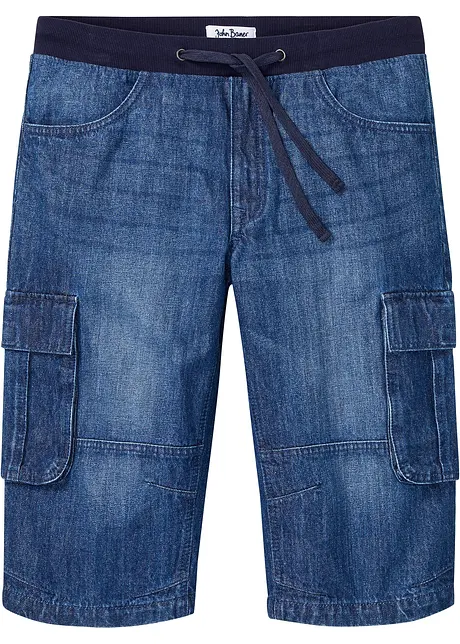 Dlouhé džínové bermudy, Relaxed Fit, bonprix