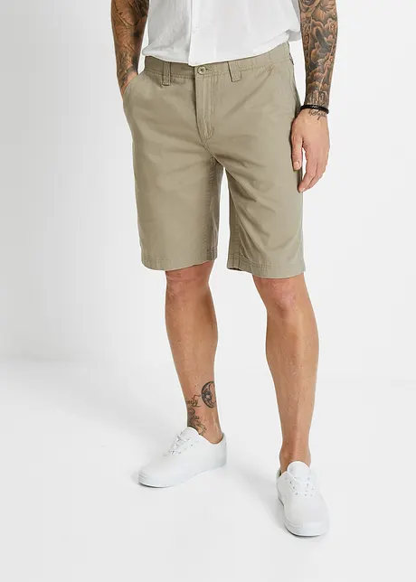 Chino bermudy z čisté bavlny, Regular Fit, bonprix