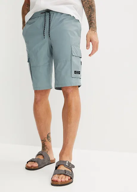 Cargo bermudy bez zapínání, pohodlný střih, Regular Fit, bonprix