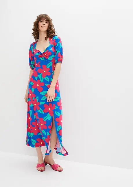 Šaty v délce midi s rozparkem, BODYFLIRT boutique