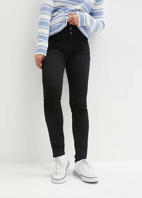 Stahovací termo džíny Skinny, High Waist, bonprix