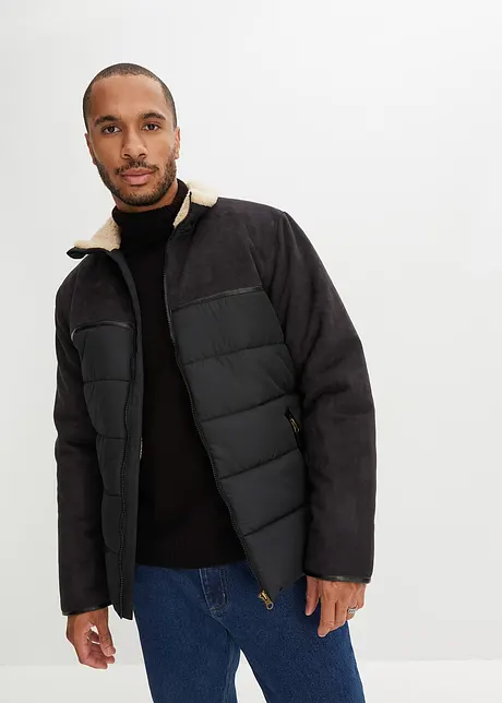 Zimní bunda ze směsi materiálů, s recyklovaným polyesterem, John Baner JEANSWEAR