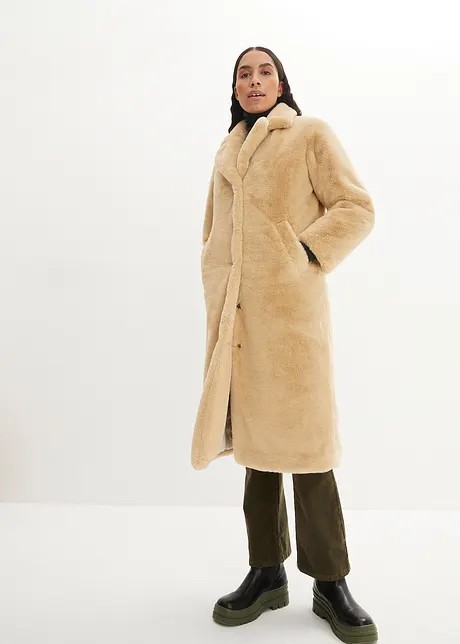 Oversized kabát s límcem s klopami, bpc bonprix collection