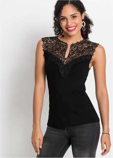 Top s krajkou, bonprix