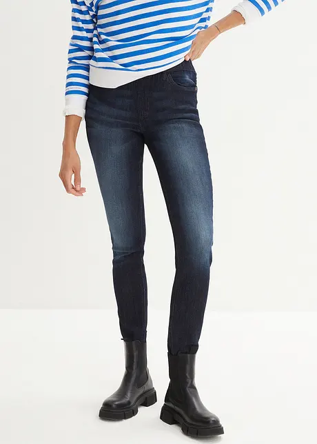 Dlouhé džínové legíny, High Waist, bonprix