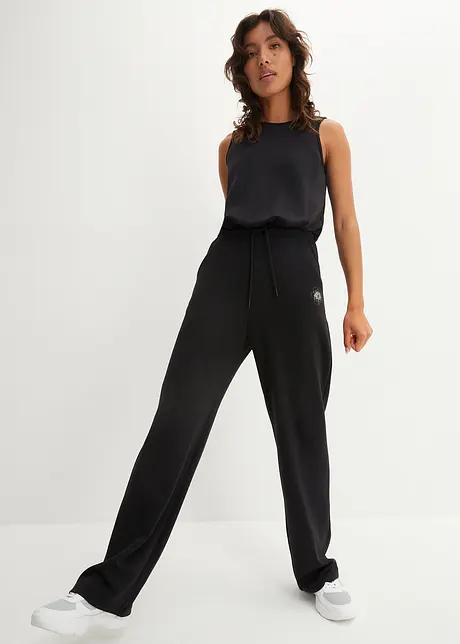 Velmi měkký Scuba jumpsuit, široké nohavice, rychleschnoucí, bonprix