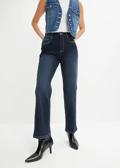 Wide Leg džíny High Waist, strečové, bonprix