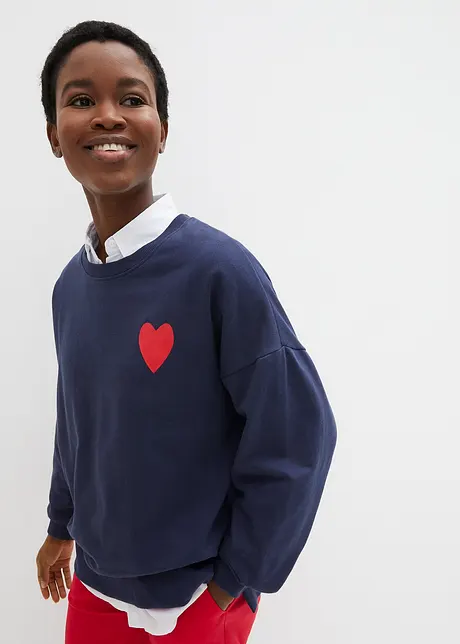 Oversize mikina z organické bavlny, bonprix