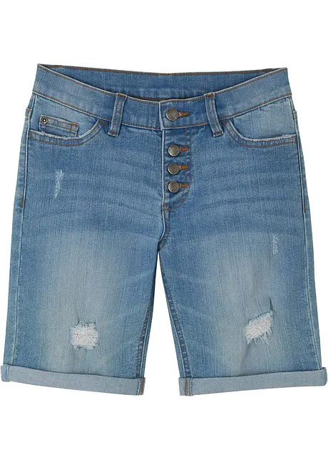 Strečové džínové šortky, Mid Waist, bonprix