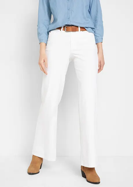 Strečové džíny Wide Leg, Mid Waist, bonprix