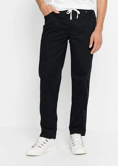 Strečové kalhoty bez zapínání,  Regular Fit, Straight, bonprix