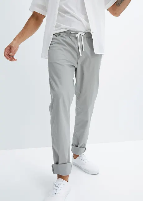 Strečové kalhoty bez zapínání,  Regular Fit, Straight, bonprix