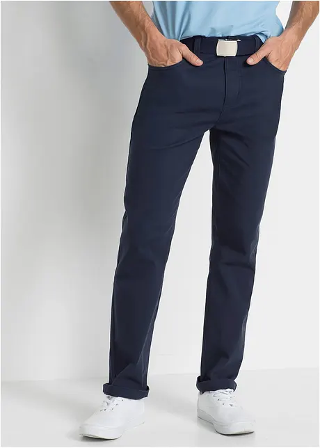 Strečové kalhoty Classic Fit s obsahem čisté bavlny, Straight, bonprix