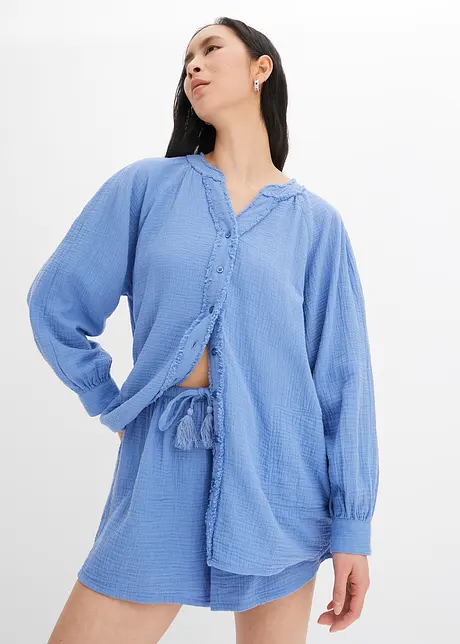 Oversized halenka z mušelínu, bonprix