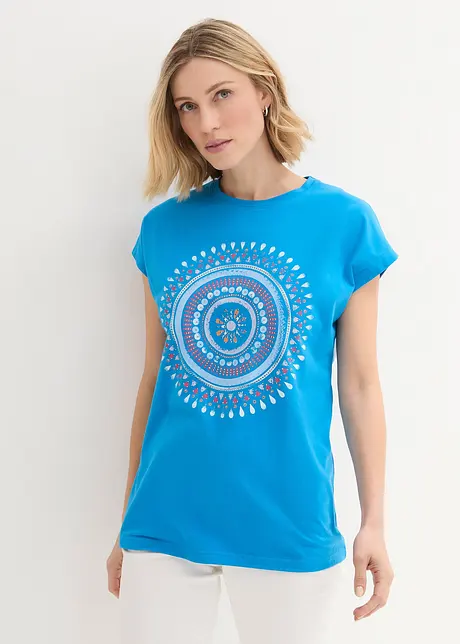 Triko s potiskem Mandala, bonprix